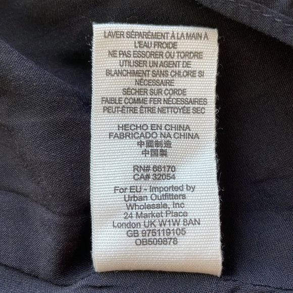 Free People Black with Pink Dots Long Sleeve Mini Dress. Size Small. - Picture 12 of 12